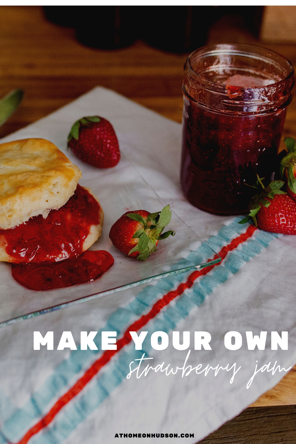 Want your to enjoy your fresh strawberries year round? Follow these easy steps on making your own homemade strawberry jam! #strawberryjam #canning #canningrecipe #surejell #jam