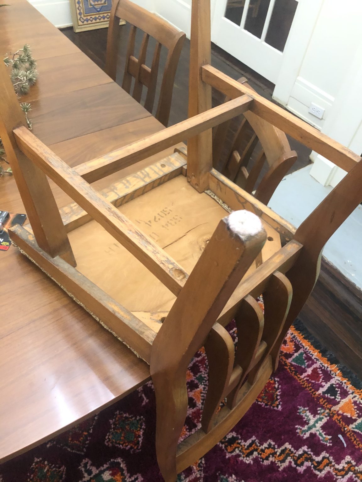 Recovering my dining room chair cushions » at Home on Hudson