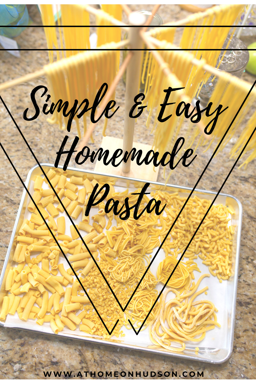 Making your own simple and easy homemade pasta is not only yummy but fun! This is a great activity for all ages. Step-by-step instructions with pictures!
